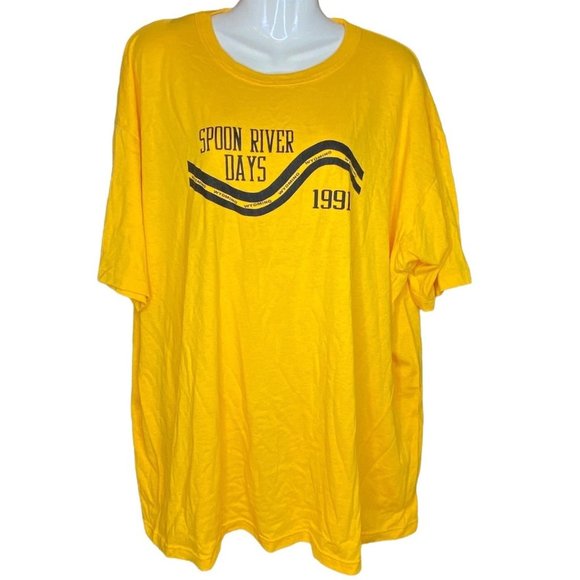 Spoon River Days 1991 Race T shirt Russell Athletic XXL READ - Picture 1 of 9